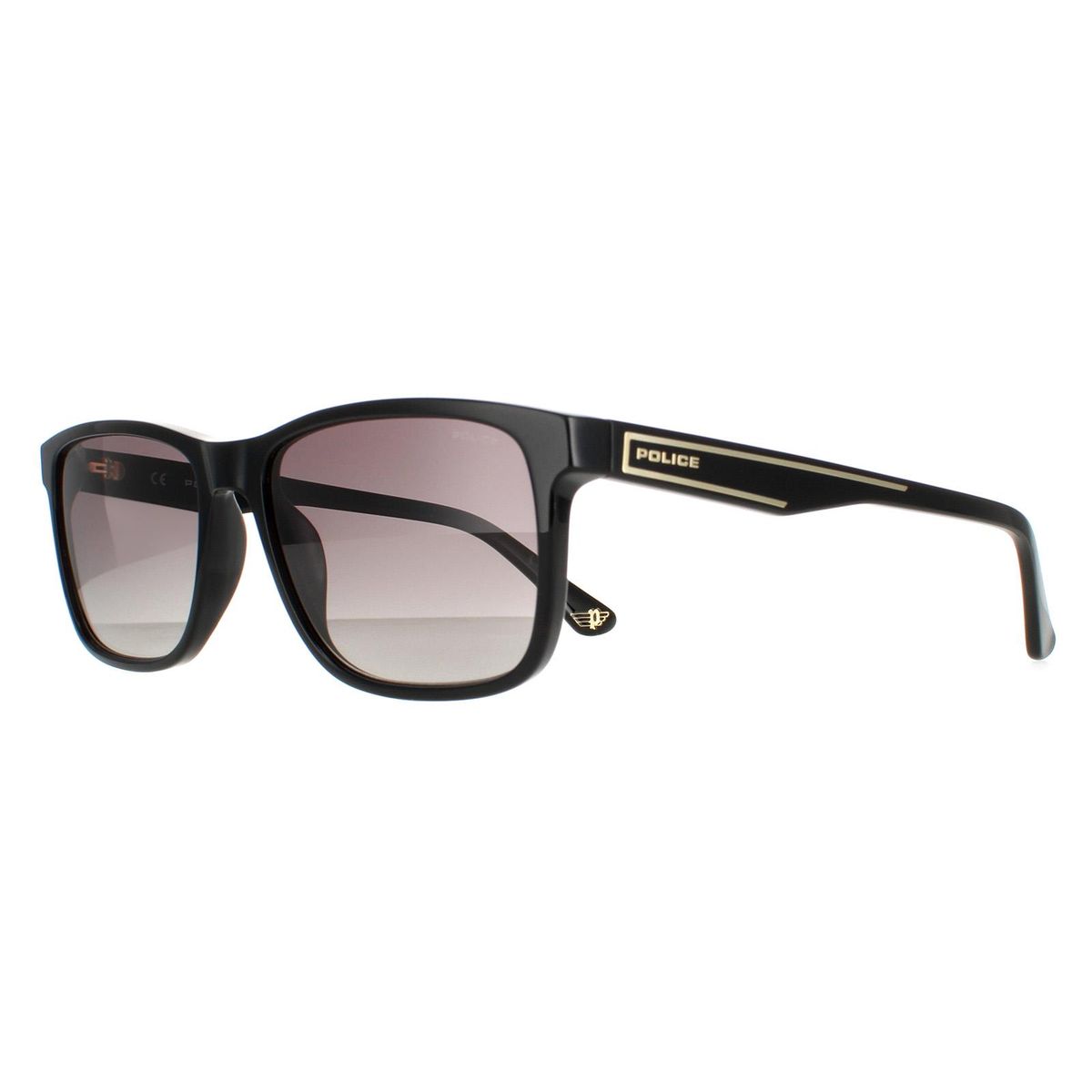 Rechteckige polarisierte Sonnenbrille mit Farbverlauf