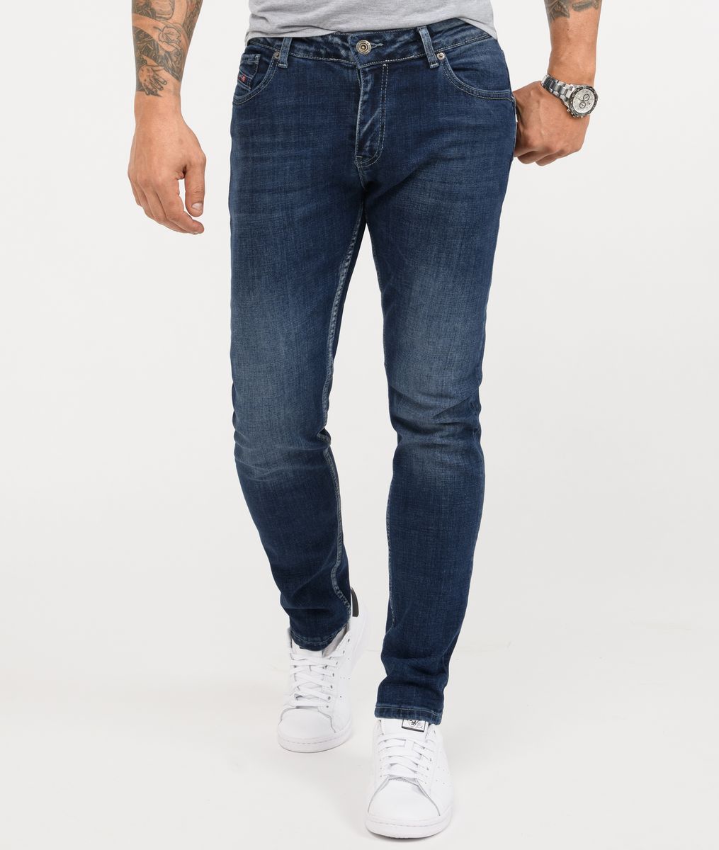 Slim Fit Stretch Jeans aus Denim