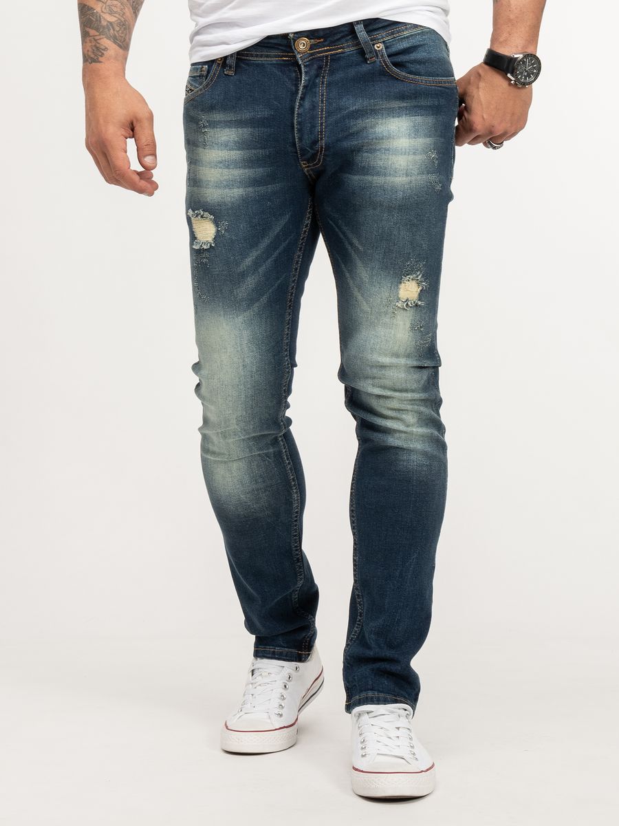 Slim Fit Stretch Jeans aus Denim