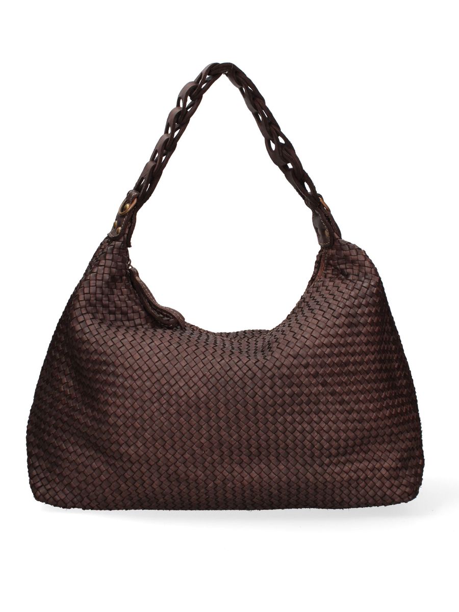 Gewebte Hobo-Tasche mit geflochtenem Riemen