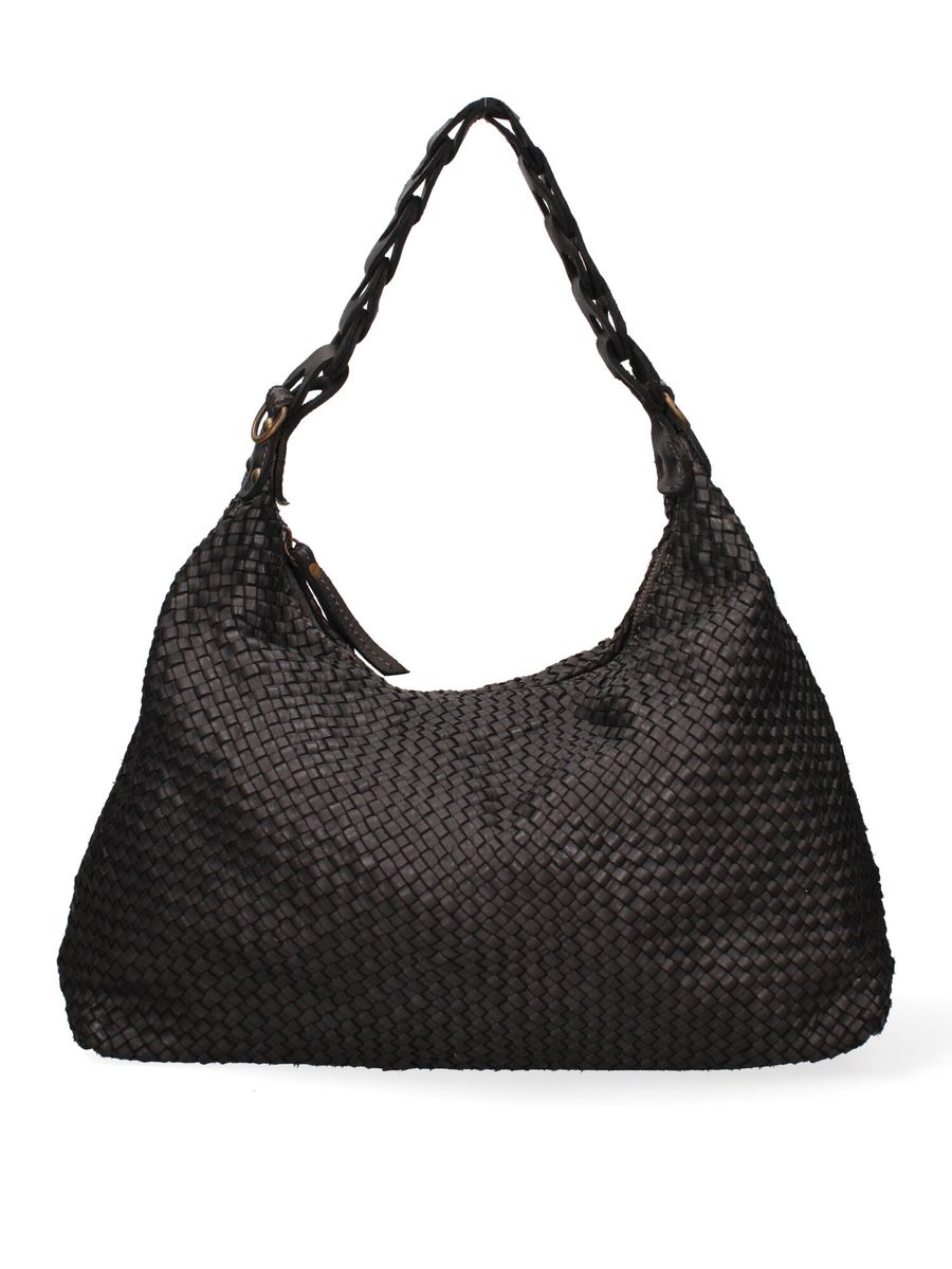 Gewebte Hobo-Tasche mit geflochtenem Riemen
