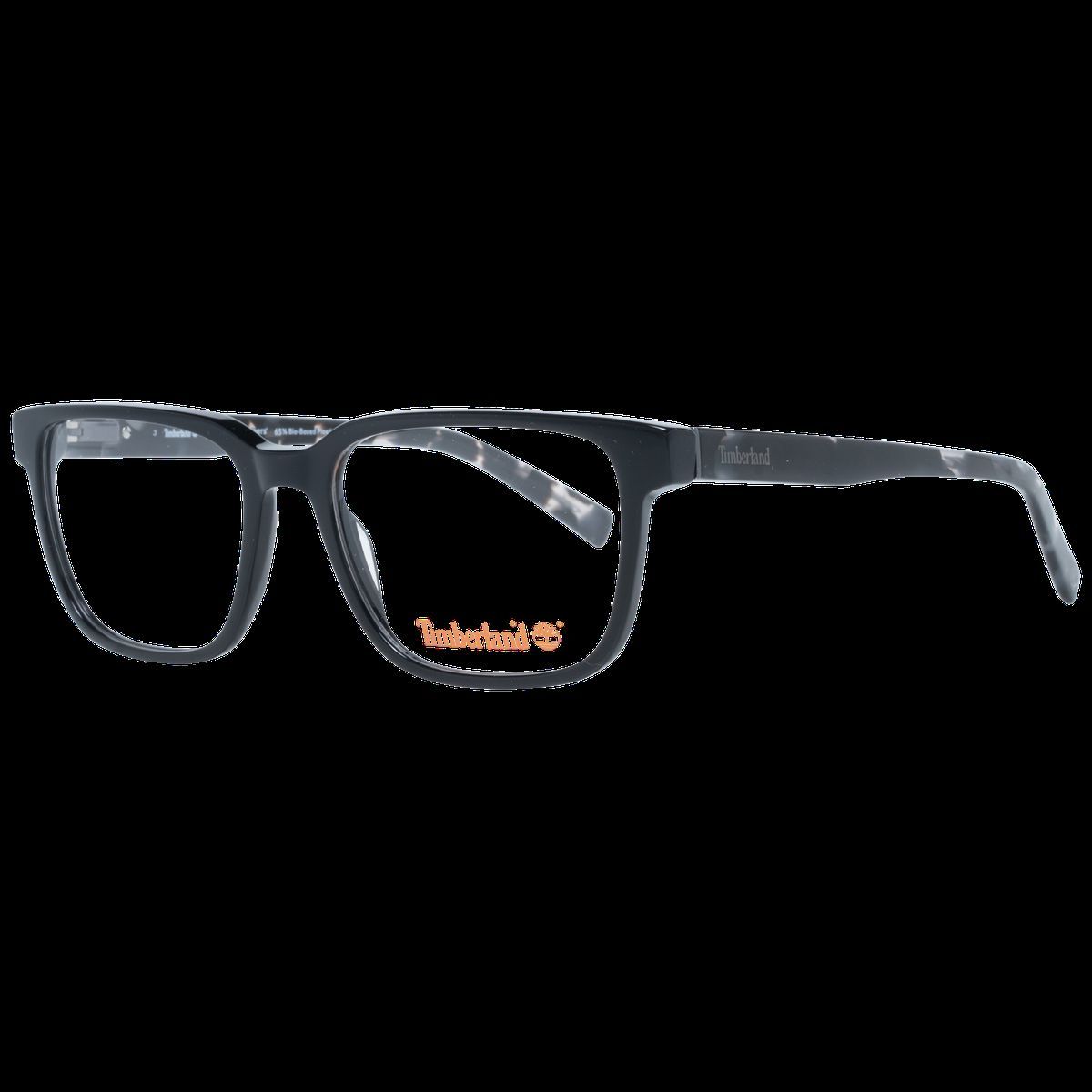 Rechteckige Vollrandbrille in Schwarz