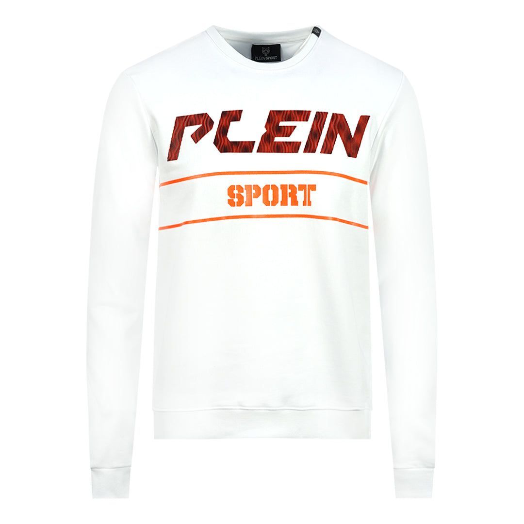 Sweatshirt mit auffälligem Logo Baumwollmischung