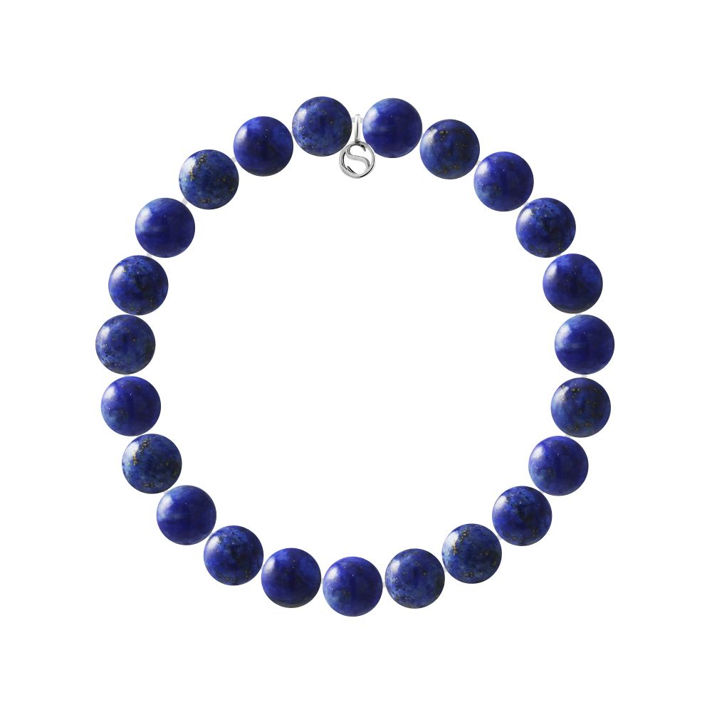 Elastisches Armband aus Lapislazuli-Perlen