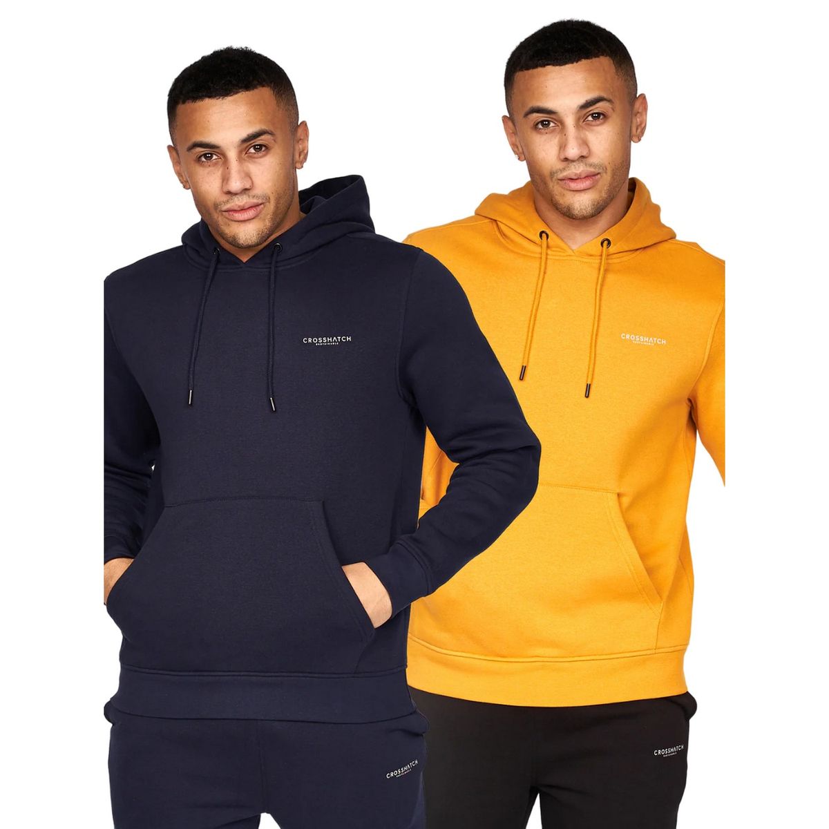 Herren Zweierpack Logo Kapuzenpullover Set
