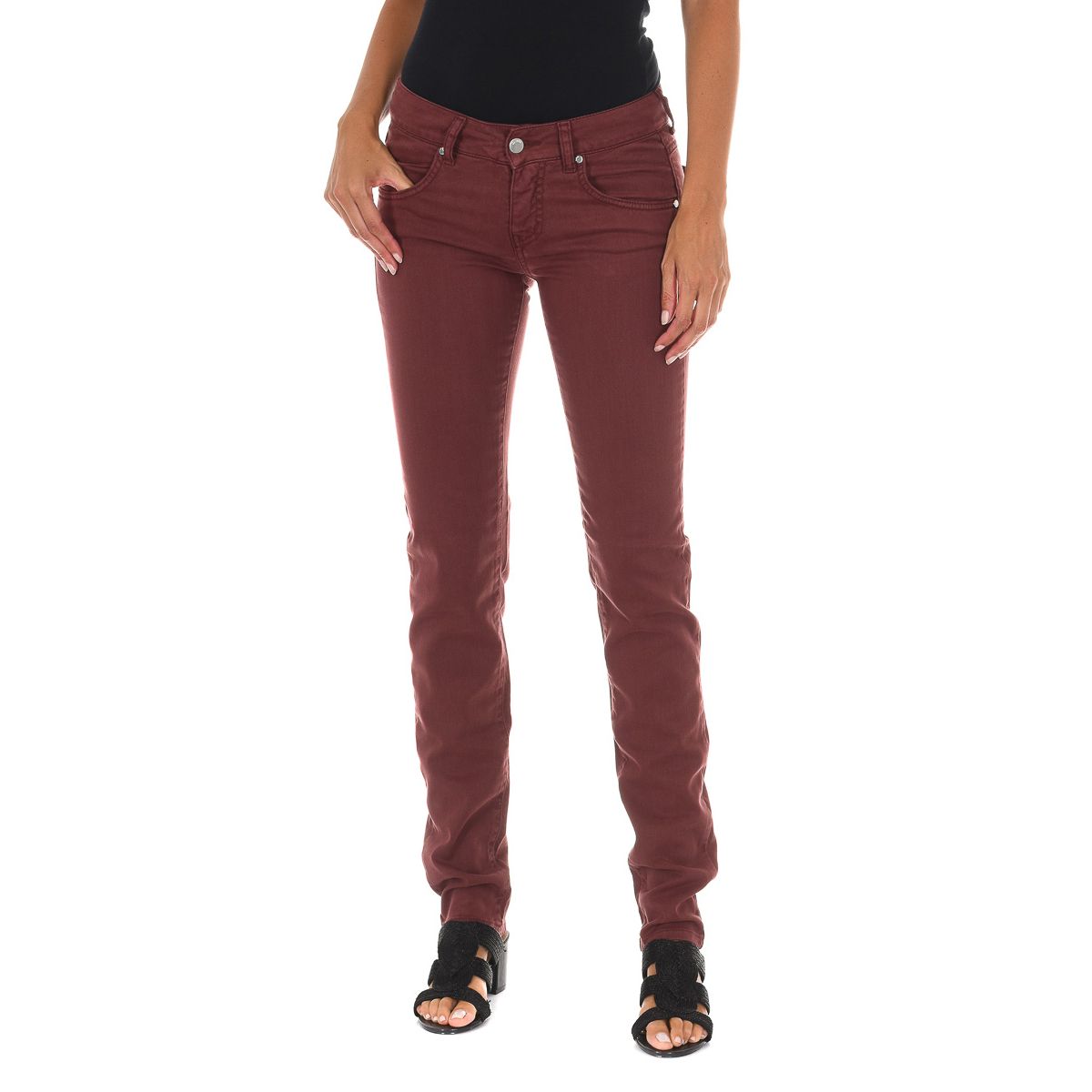 Schmal geschnittene Jeans in Knöchellänge