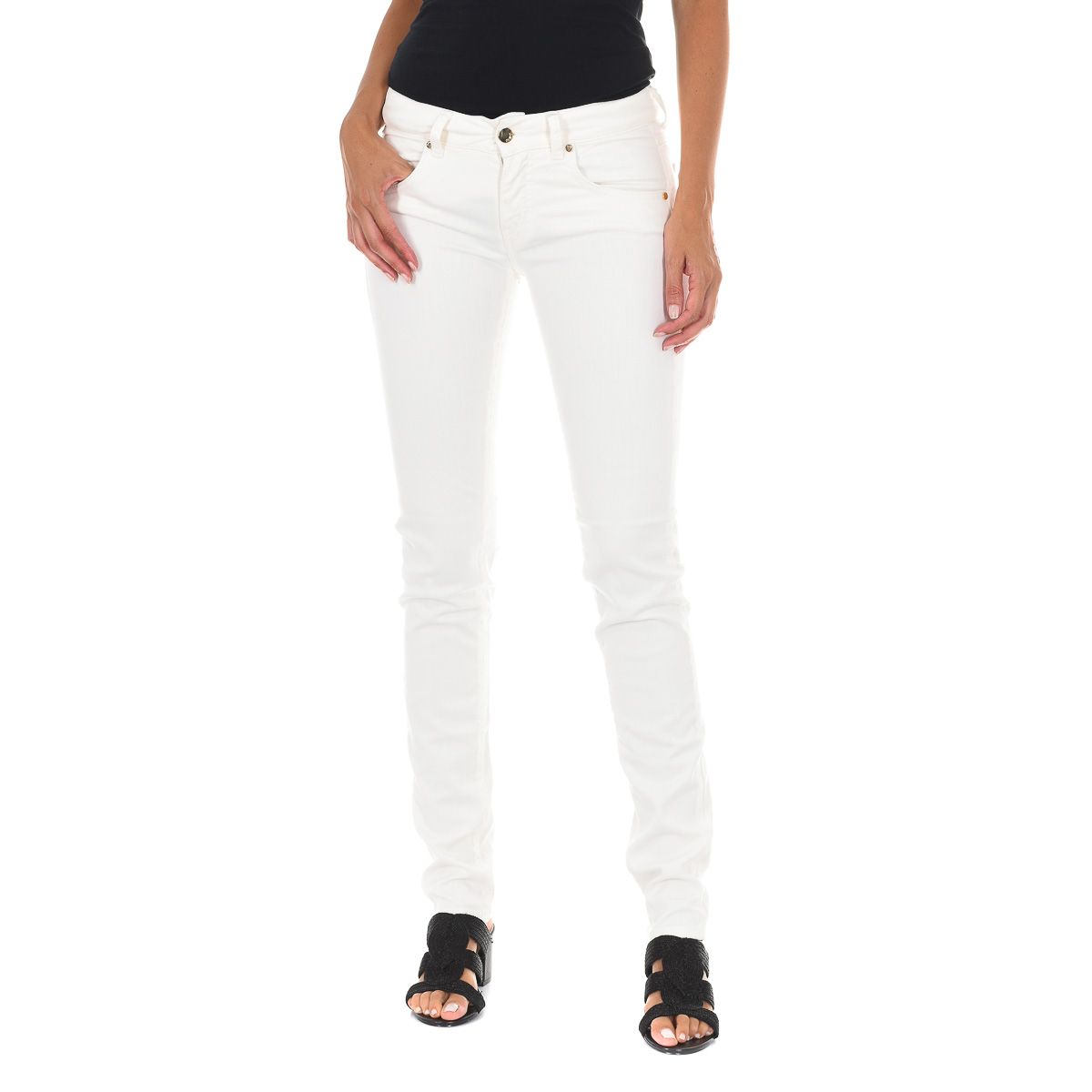 Schmal geschnittene Jeans in Knöchellänge