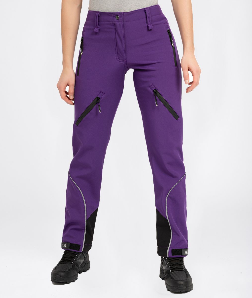 Aktive Softshell Wanderhose Lila
