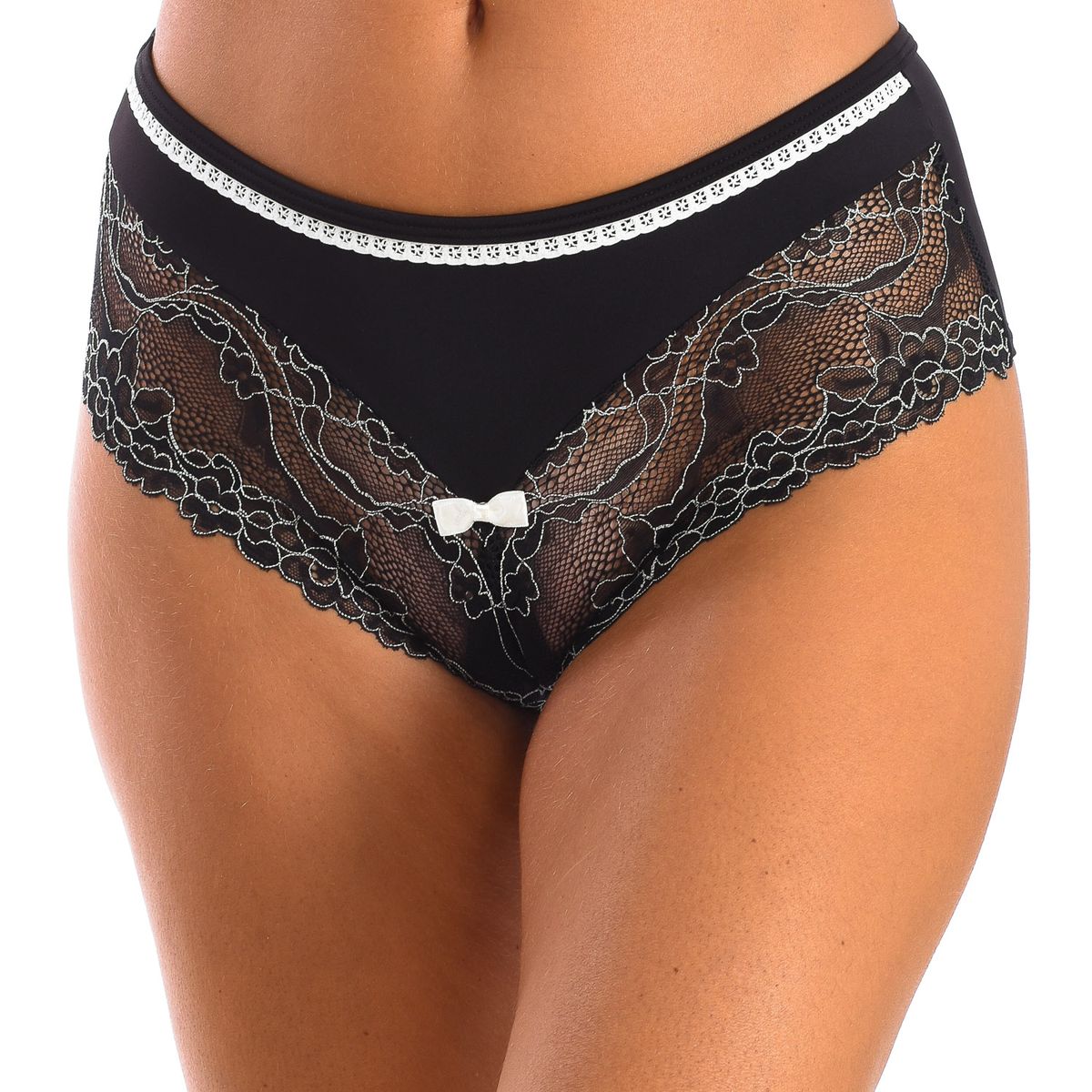 Culotte-Höschen mit Spitzendetail