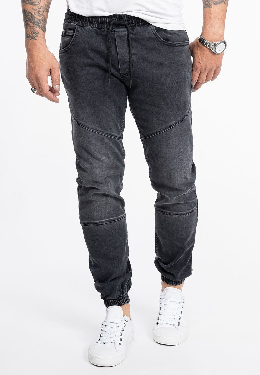 Herren Slim Fit Jeans Grau