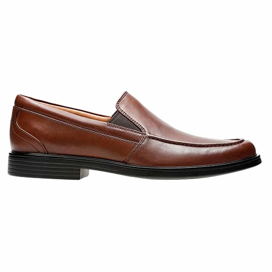 Herren braune Leder Slipper Loafer