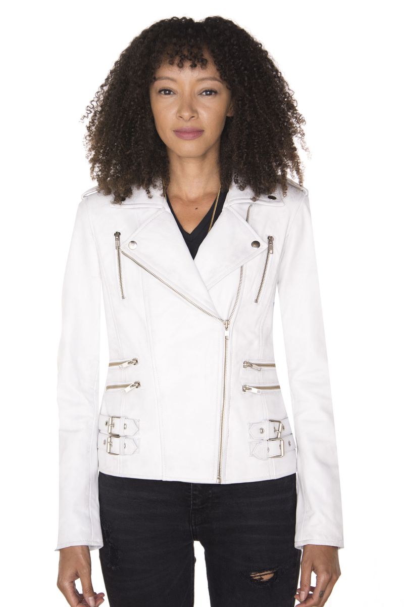Damen Brando Vintage Bikerjacke