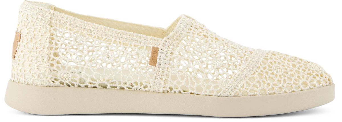 Crochet Schlupf-Espadrilles mit recycelter Baumwolle