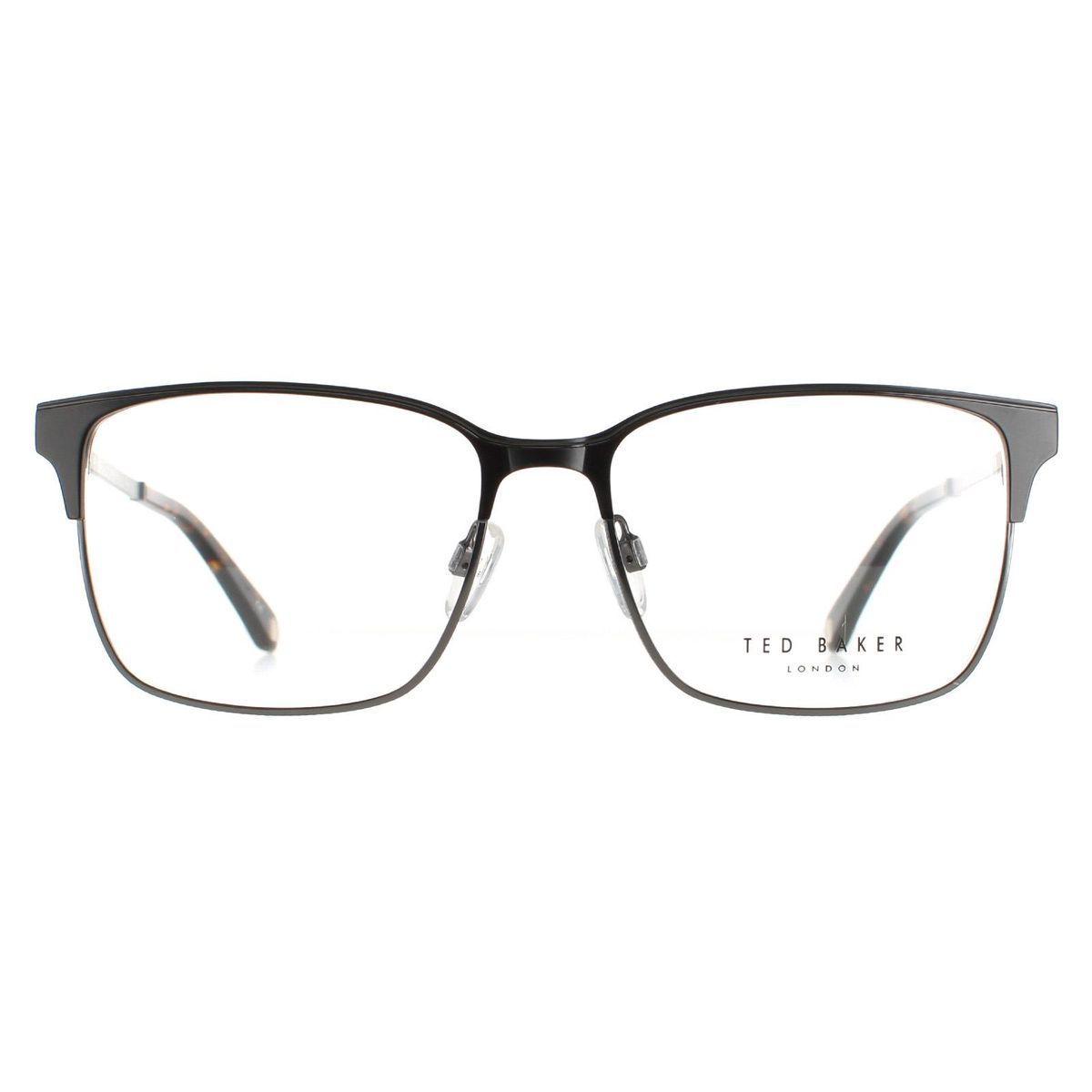Quadratische schwarze Brille, Unisex-Design