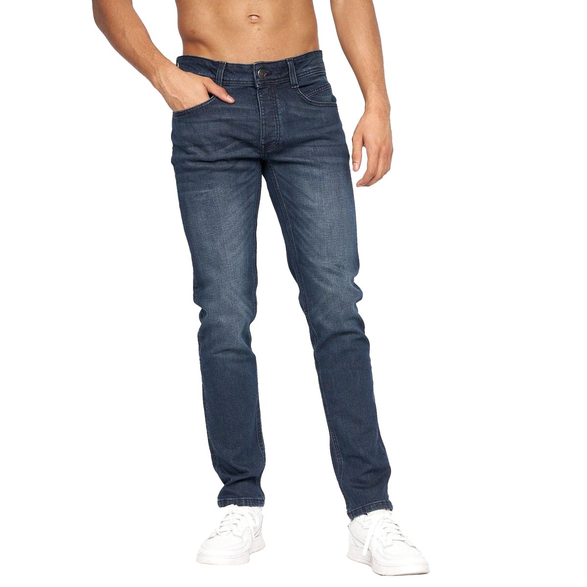 Crosshatch - "Malcolm" Jeans für Herren (Dunkle Waschung)