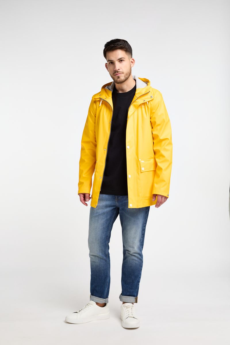 Sportliche wasserdichte Regenjacke mit Kapuze