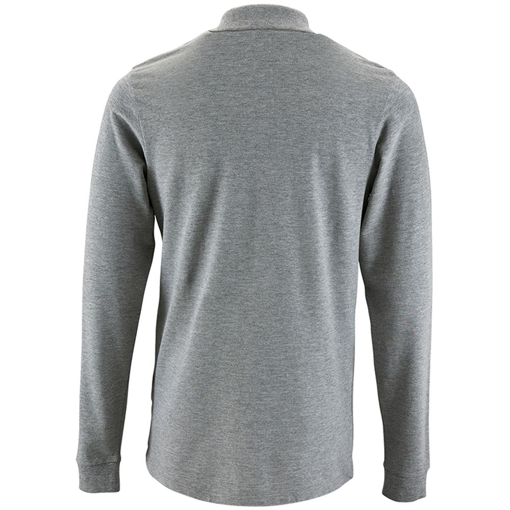 Klassisches Langarm-Piqué-Poloshirt
