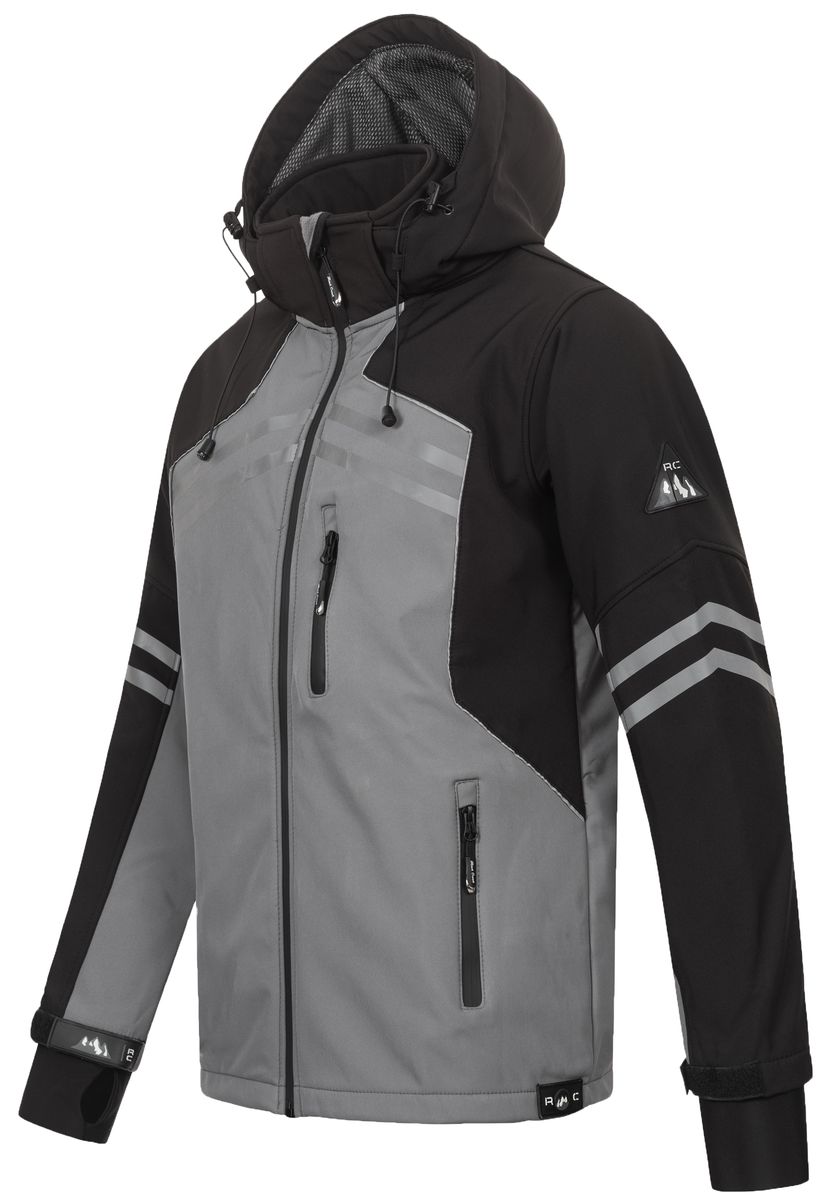 Funktionale Softshell-Outdoorjacke mit Kapuze