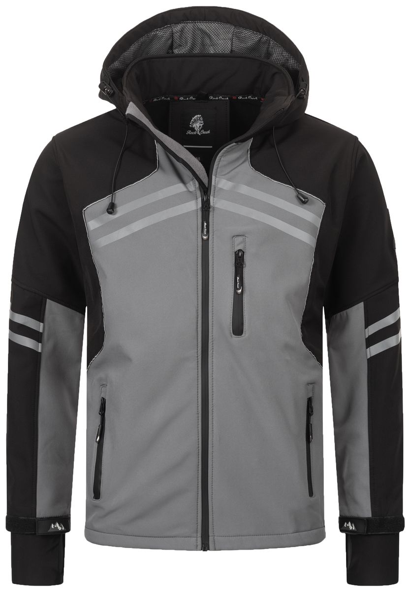 Damen Softshell Jacke Windbreaker mit Kapuze