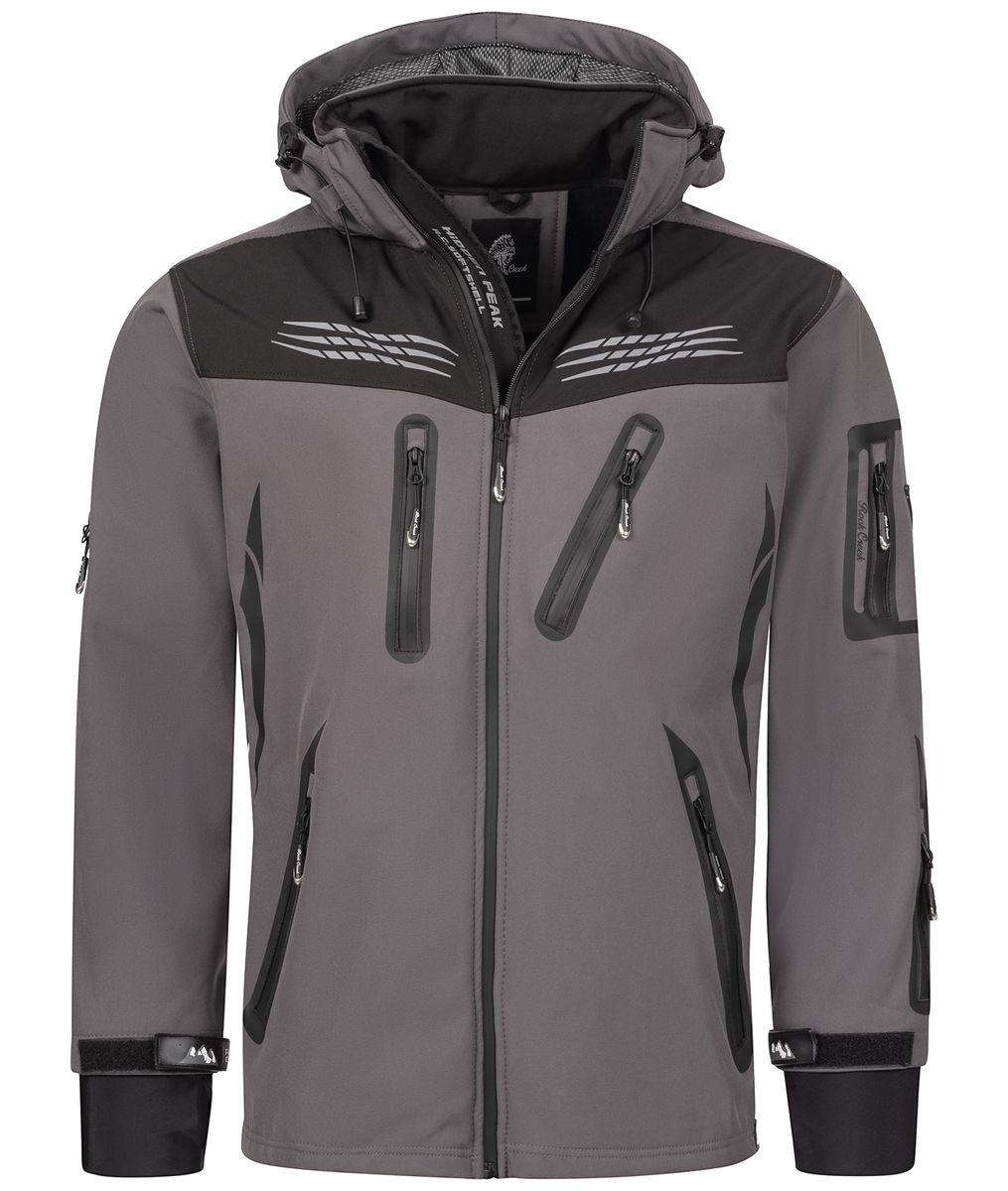 Damen Softshell Jacke Windbreaker mit Kapuze