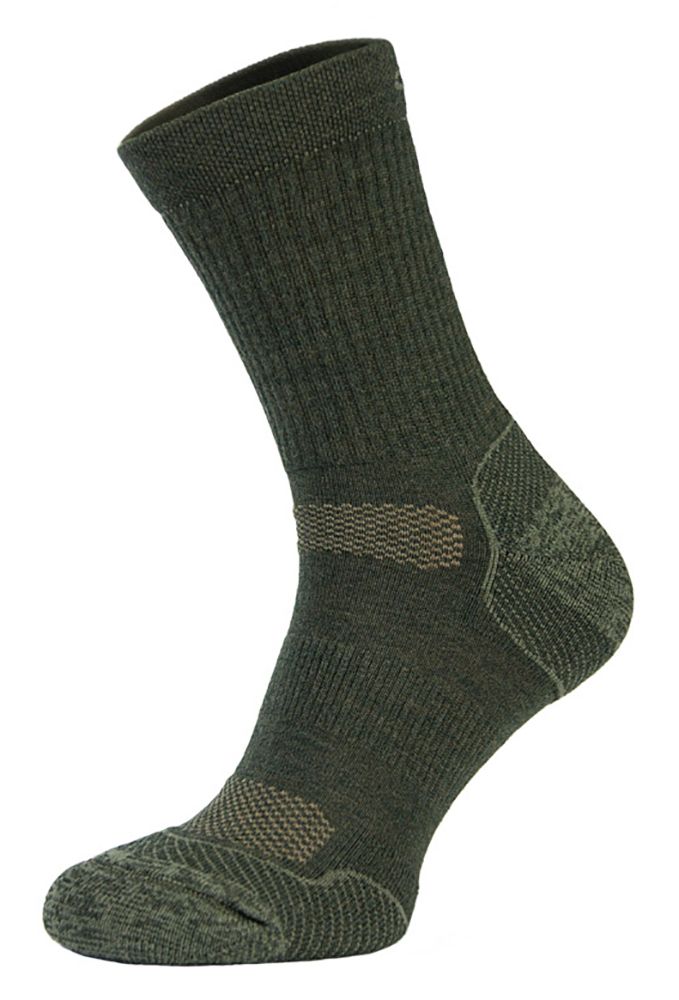 COMODO - Chaussettes Sport Compression Homme Femme | Bas Running - 1 Paire - Vert Kaki