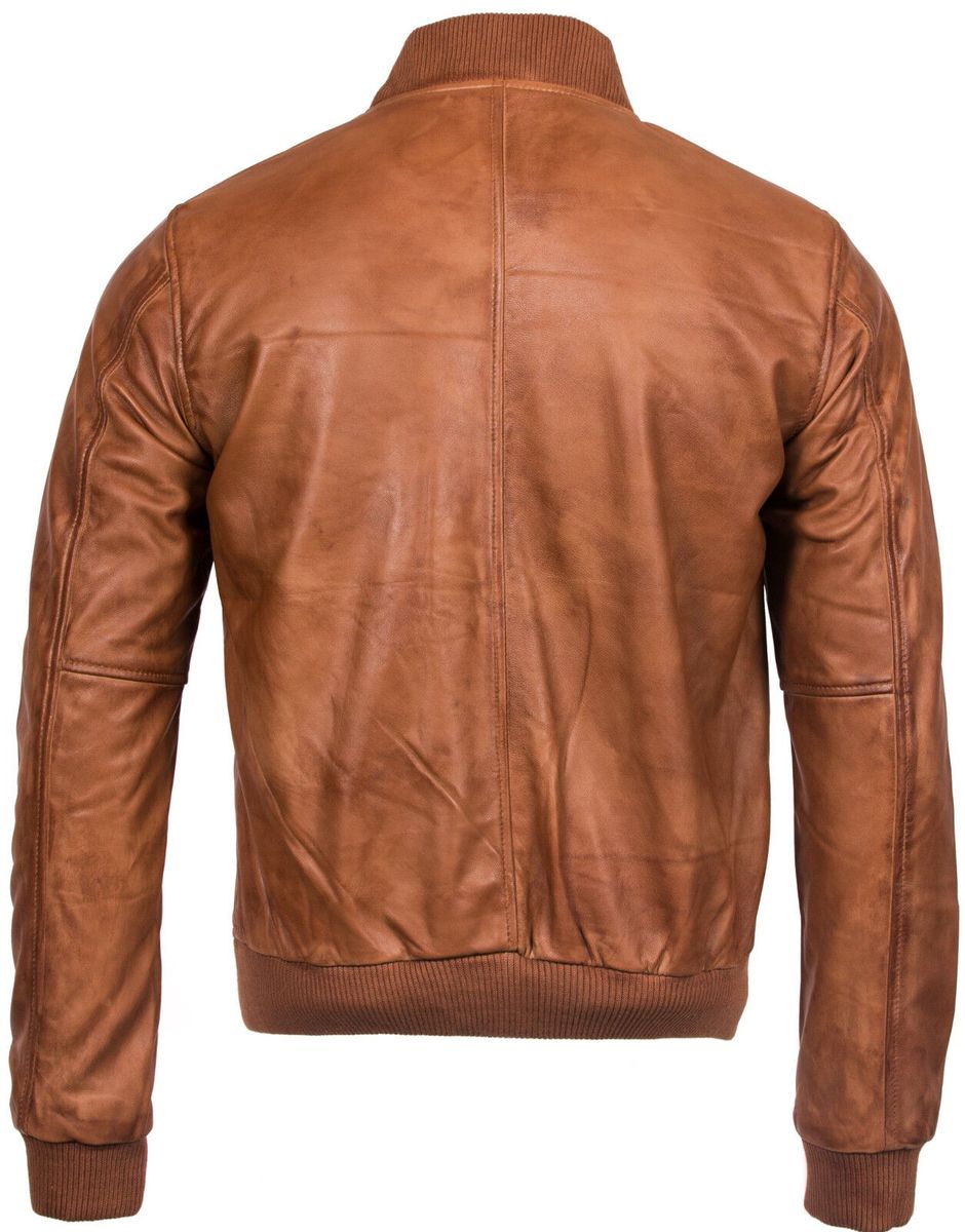 Klassische Bomberjacke aus Nappaleder
