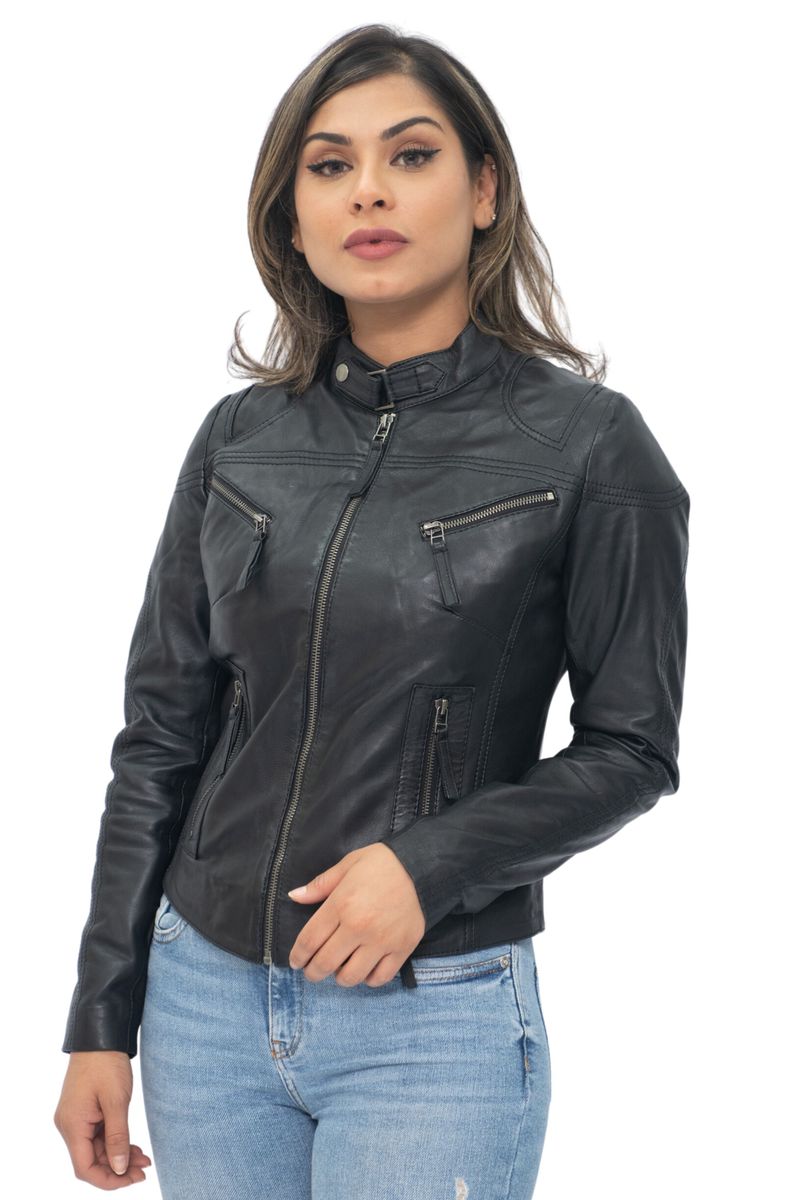 Tulsa Slim-Fit Nappa-Biker