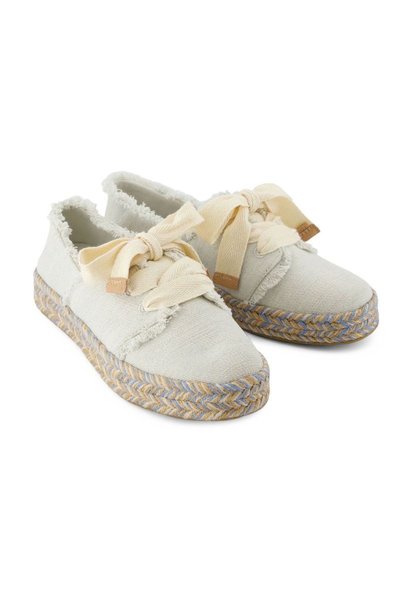 TOMS Espadrilles "Carolina Lace Up", vegan, für Damen, weiß, 38