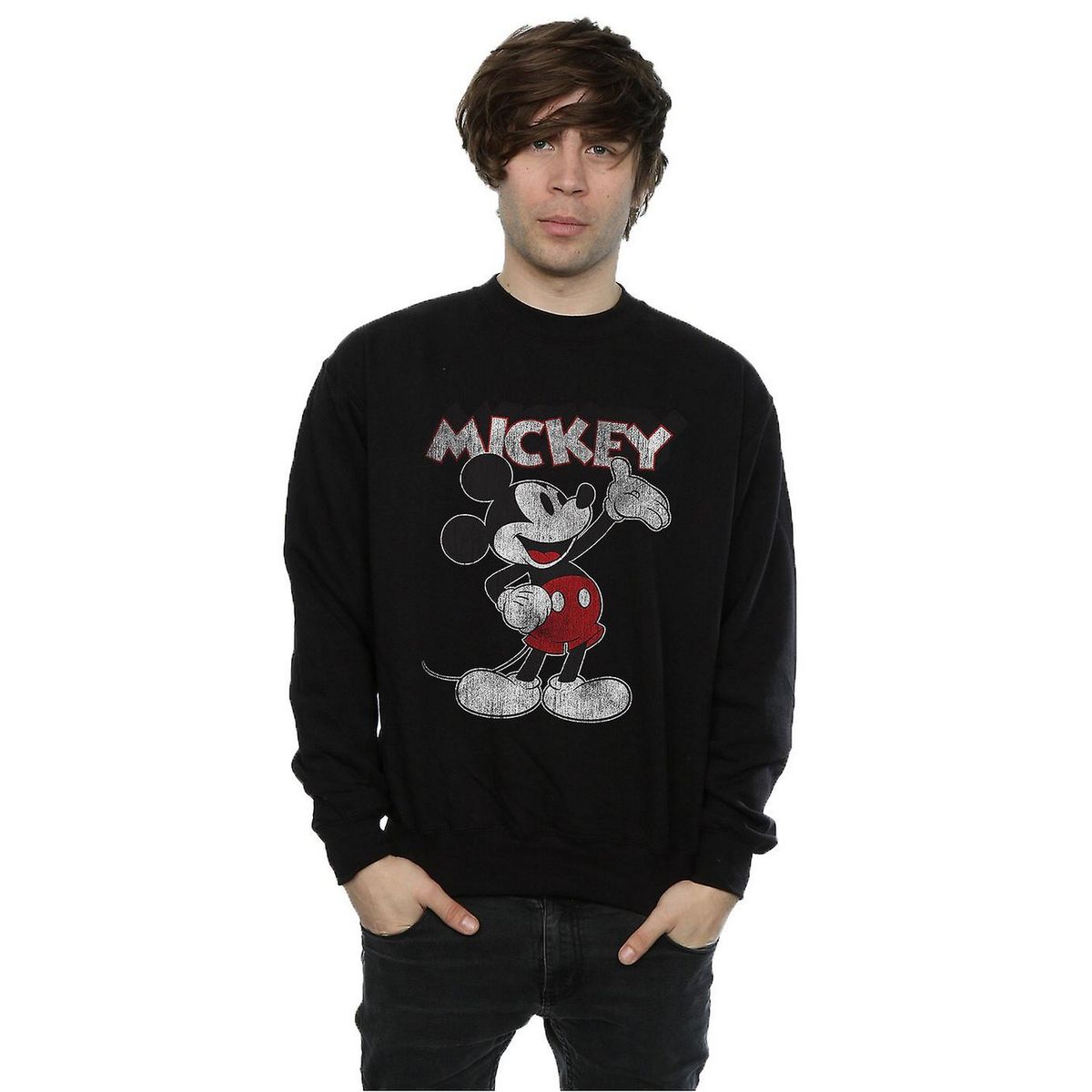 Vintage Mickey Mouse Grafik-Sweatshirt
