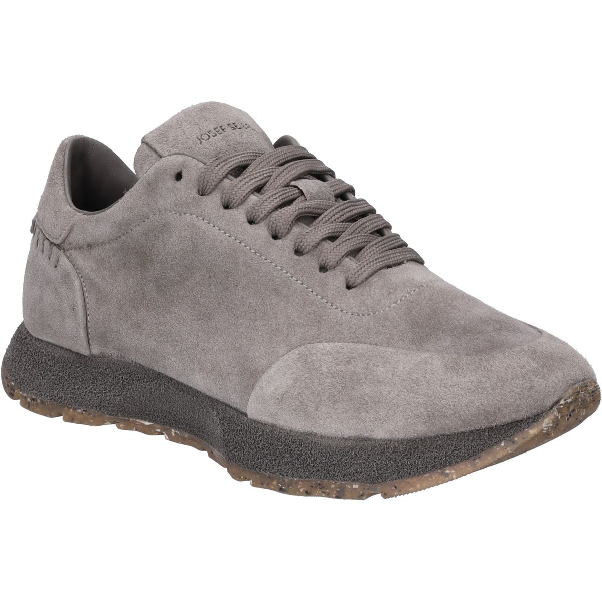 Grauer Wildleder-Freizeitsneaker