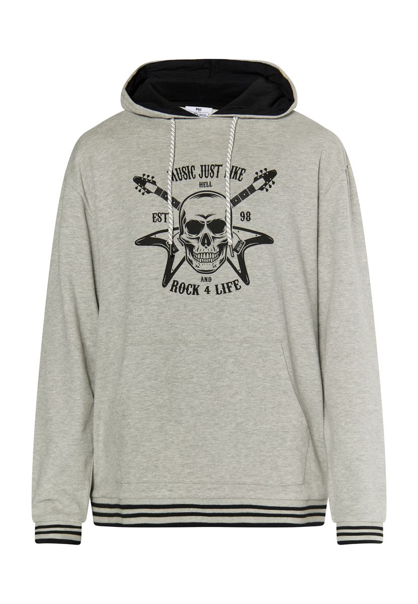 Mo Hoodie Herren Grau Melange