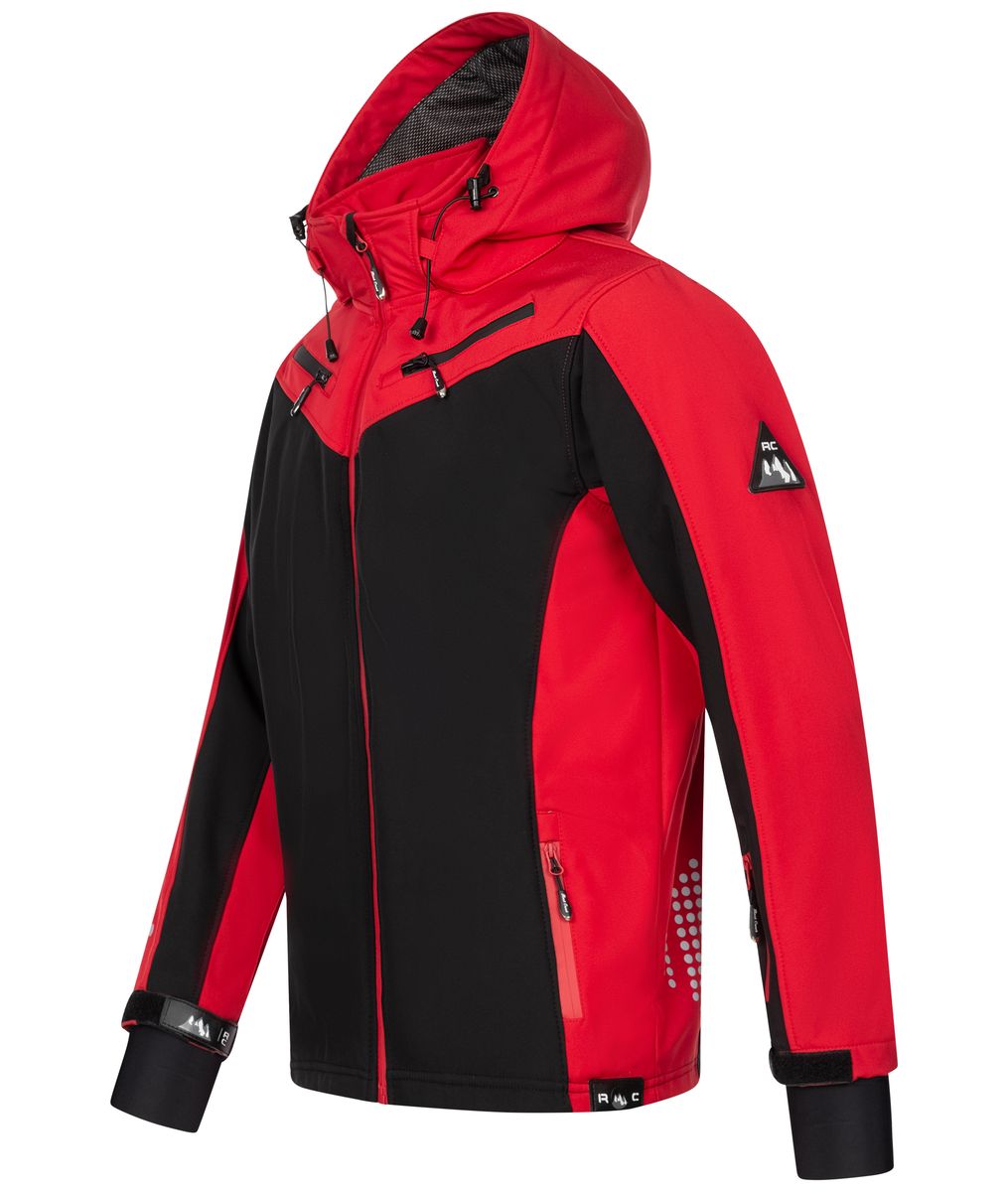 Sportliche Softshell-Outdoorjacke mit Kapuze