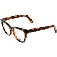 Cat-Eye Acetatbrille mit Schildpattmuster