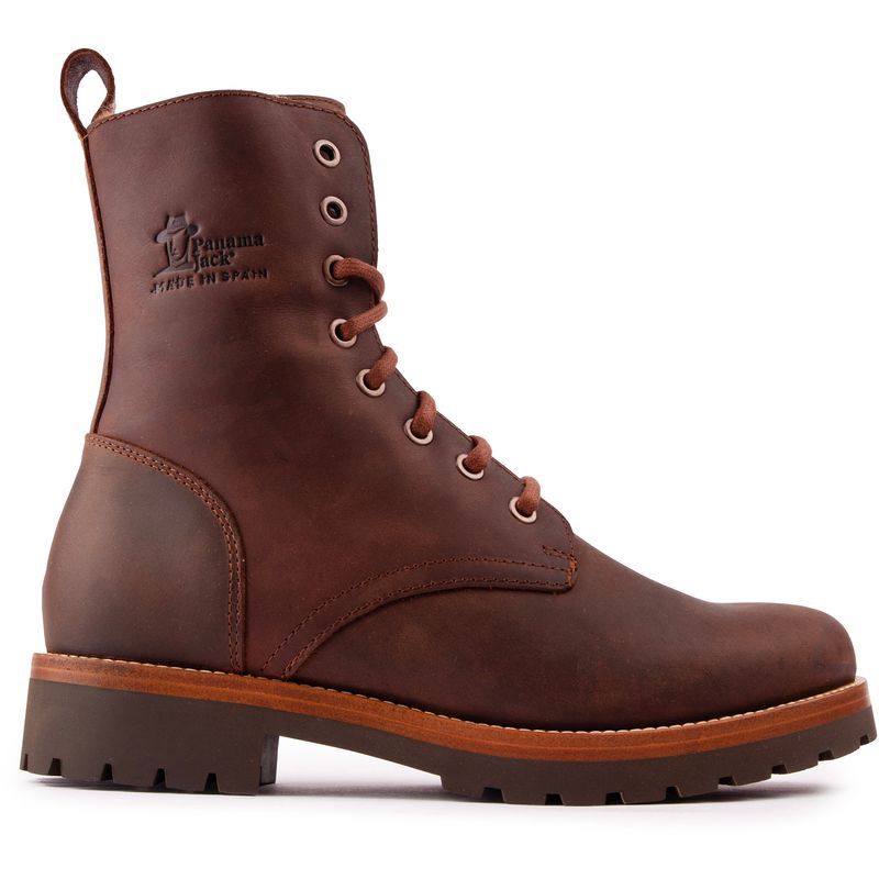 Schnürstiefeletten aus Leder