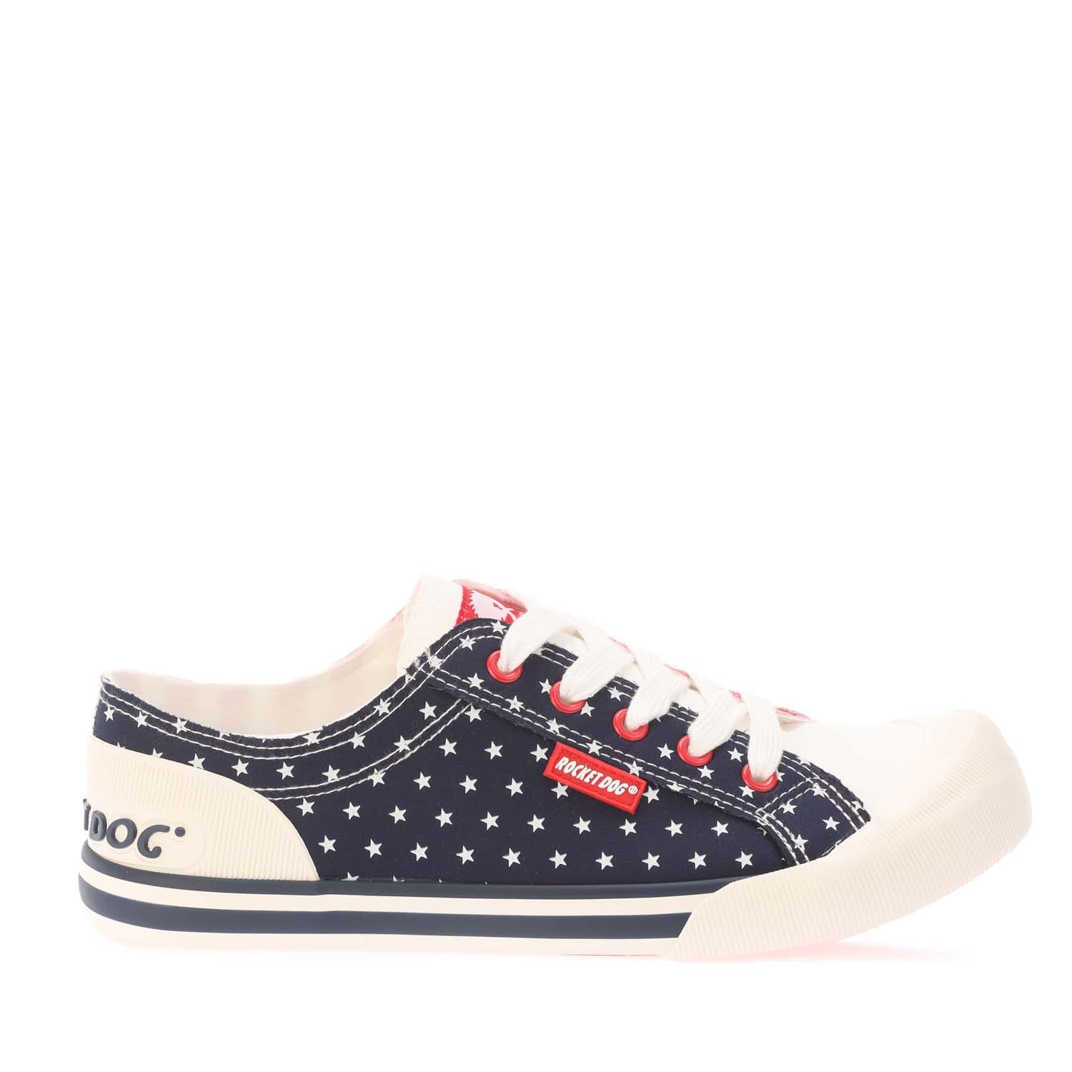 Damen Rocket Dog Jazzin Spangle Banner Pumps in Rot Navy
