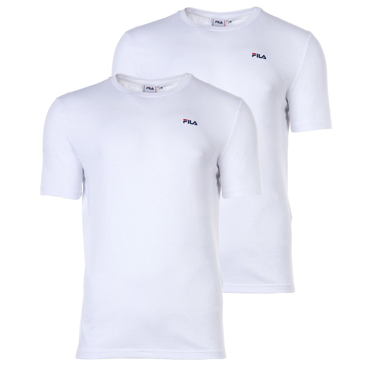 Minimalistisches T-Shirt mit Rundhalsausschnitt im Doppelpack