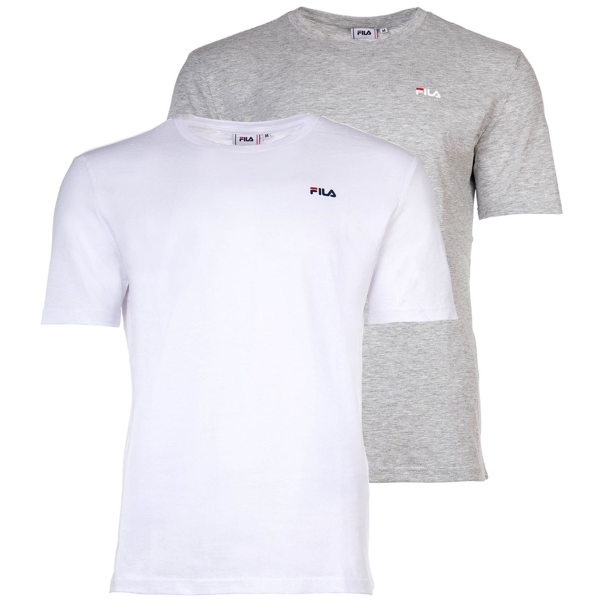 Minimalistisches T-Shirt mit Rundhalsausschnitt im Doppelpack