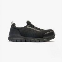 SYNERGY OMAT Herren Slipper Sicherheitsschuhe mit Zehenschutz Schwarz