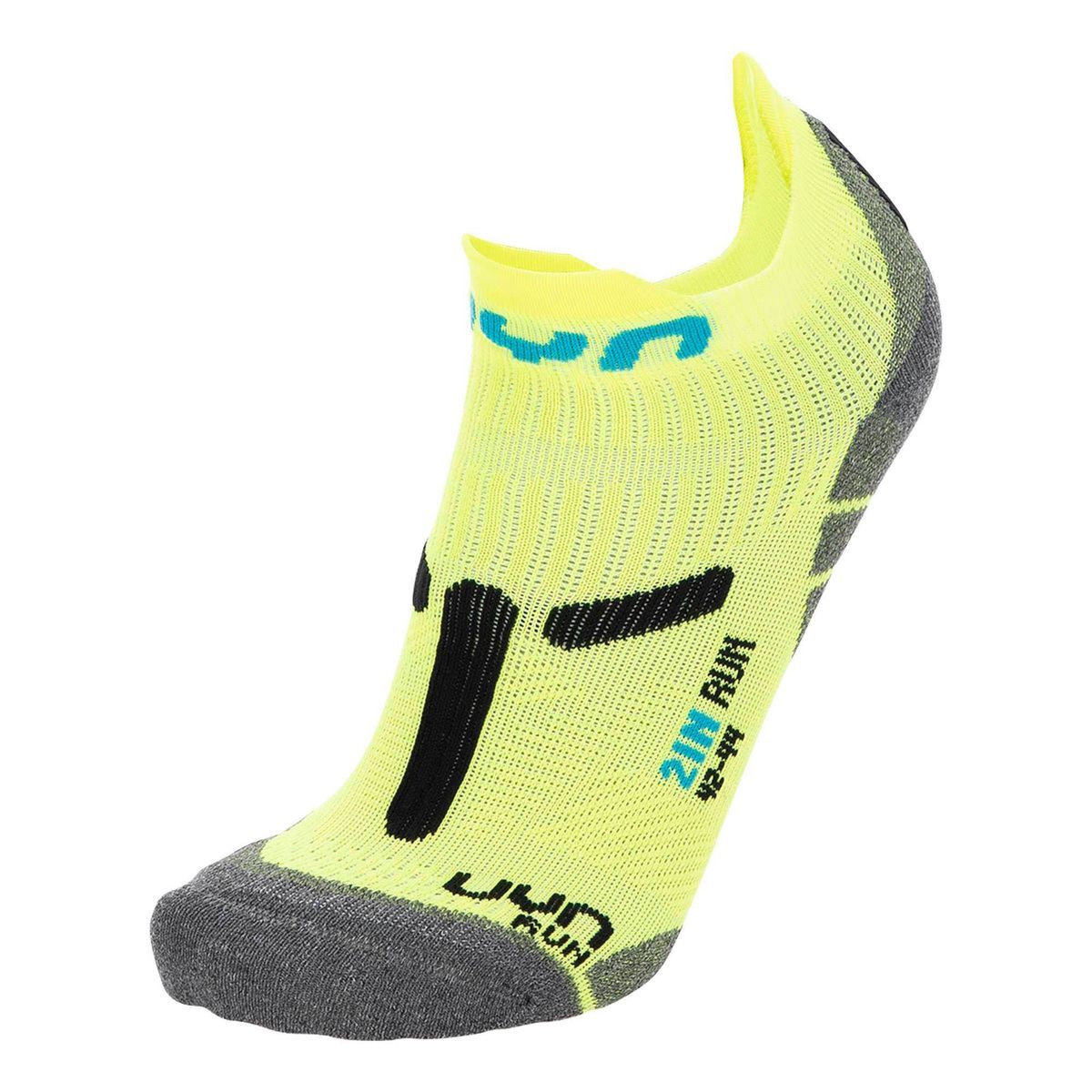Neonfarbene Laufsocken, athletisch, kurz geschnitten