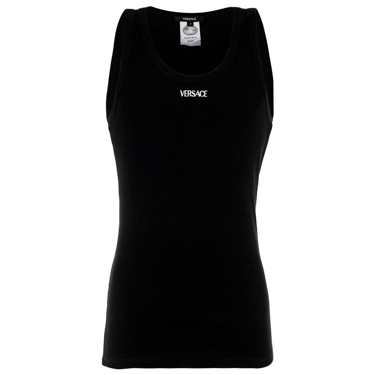 Geripptes Tanktop mit Logo