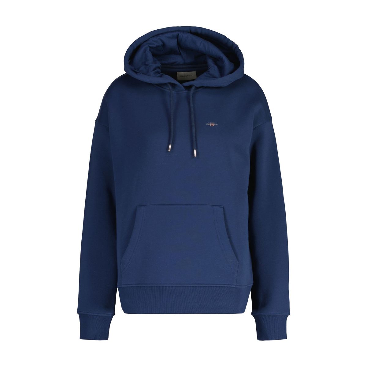 Klassischer Kapuzenpullover mit Wappen-Stickerei