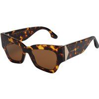 Geometrische Sonnenbrille mit Acetatrahmen