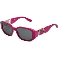 Geometrische Sonnenbrille mit rechteckigem Rahmen