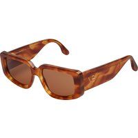 Rechteckige Sonnenbrille mit Acetatrahmen