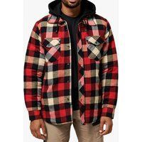 Hard Yakka GESTEPPTES FLANELL Herren Hemdjacke Rot
