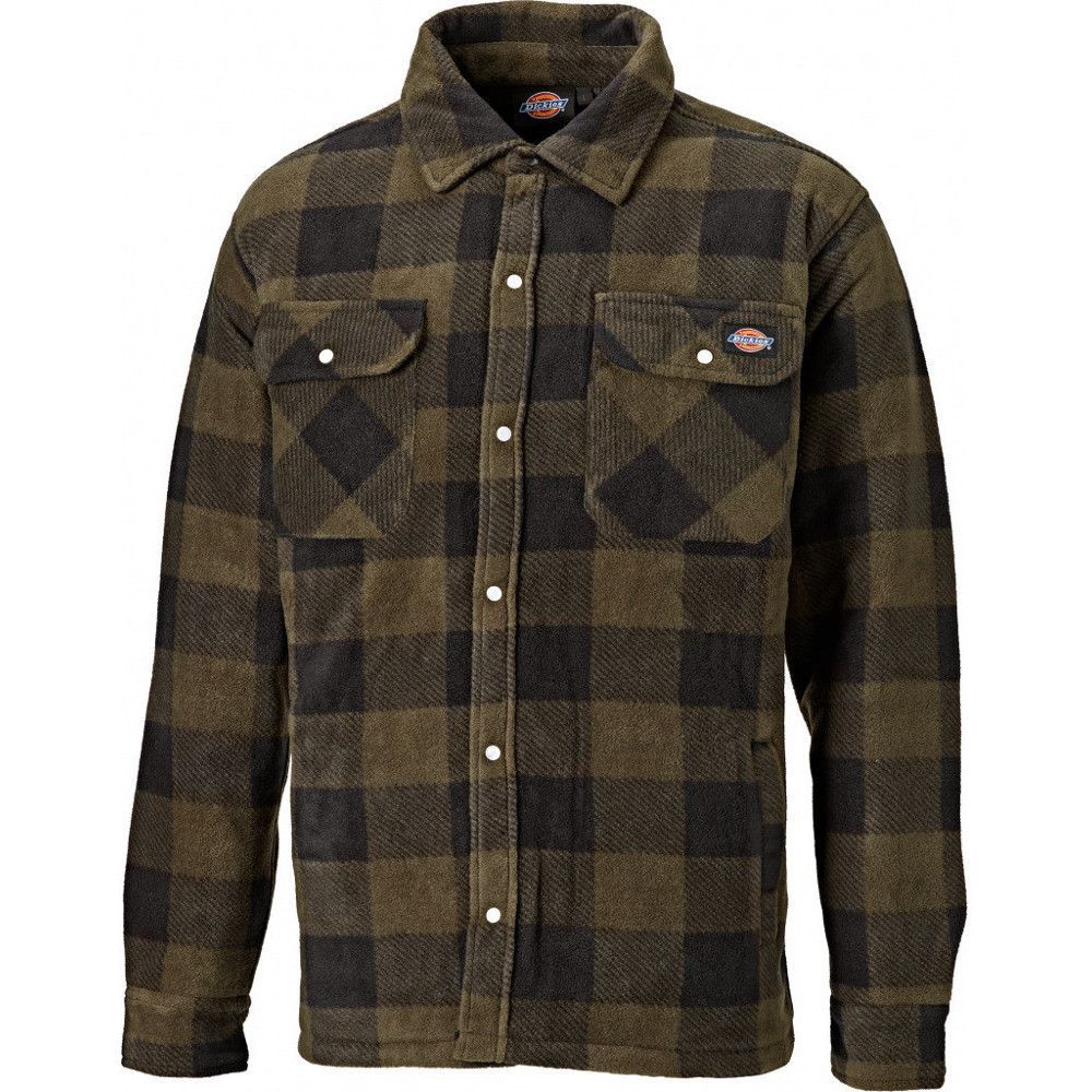 Herren Flanell Fleece Hemdjacke