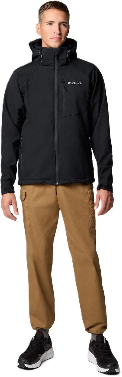 Herren Softshelljacke mit Kapuze Outdoor