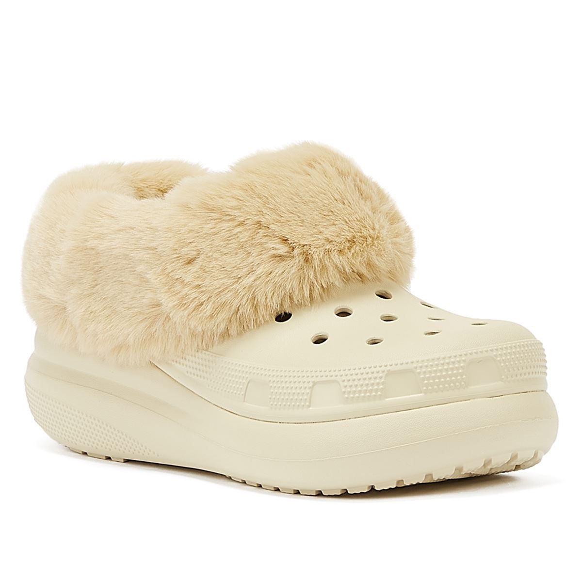 Furever Crush Plateau-Clogs mit Kunstfell