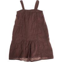 Gestuftes Baumwollkleid mit breiten Trägern