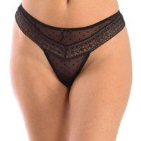 Zarter Tanga mit gepunkteter Spitze